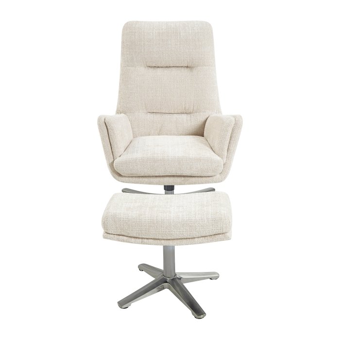 Second image of 1159BE Swivel Chair with Ottoman