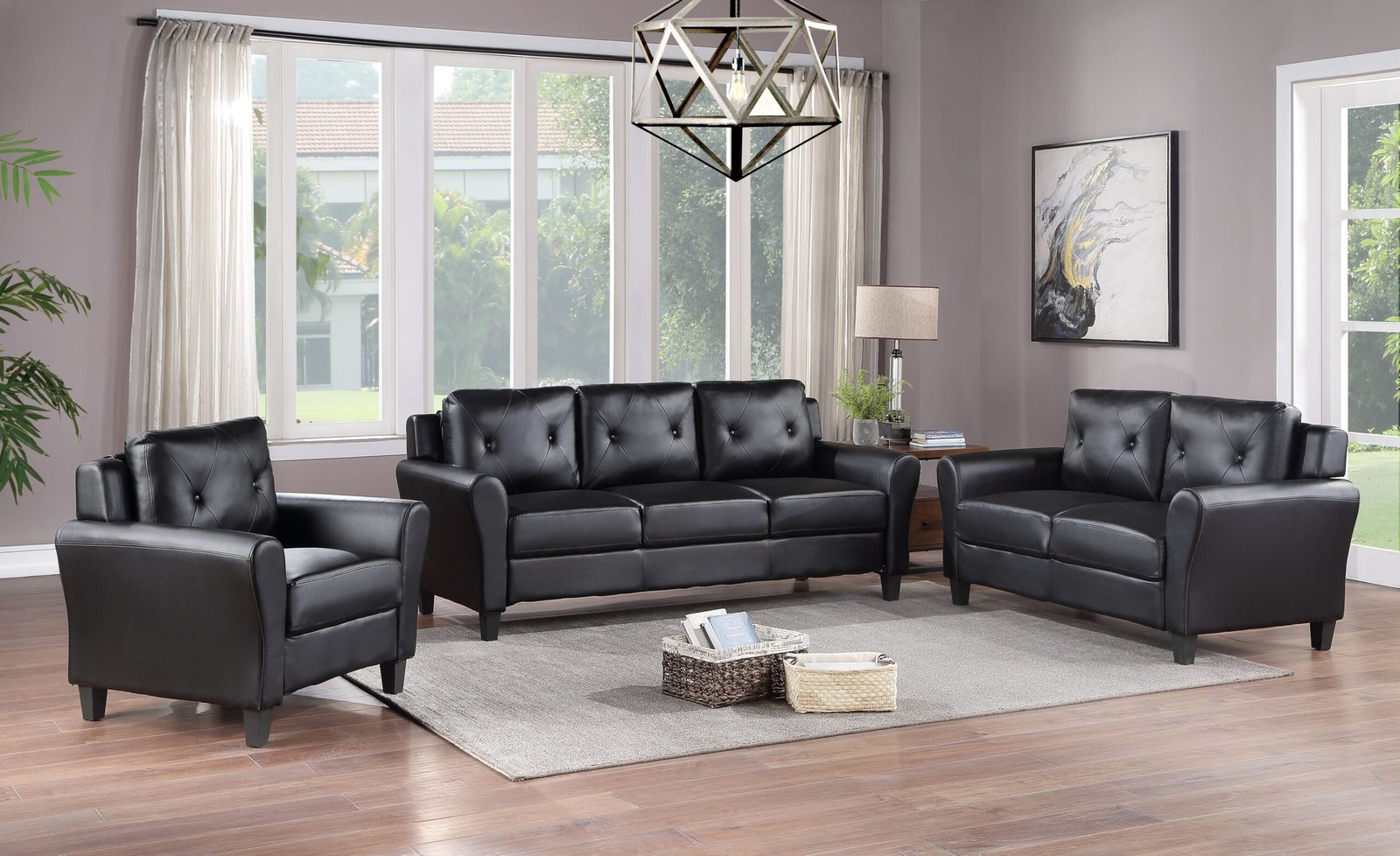 2 Piece Sofa and Loveseat - 1200