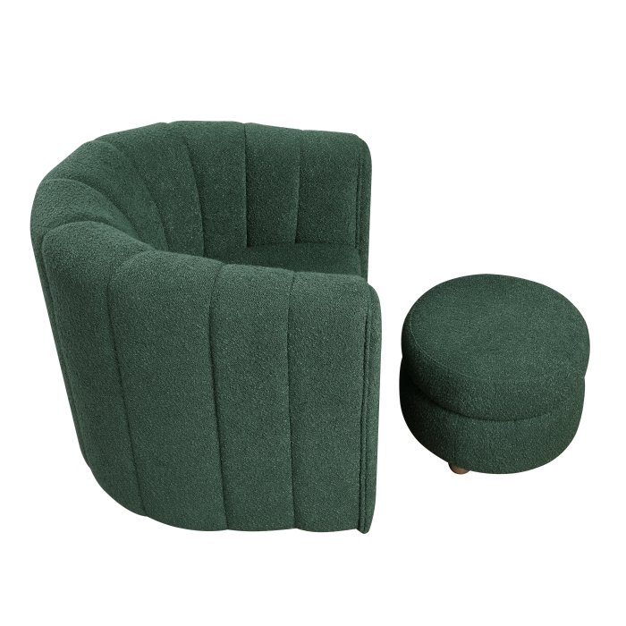 Second image of 1260GN Swivel Chair with Ottoman