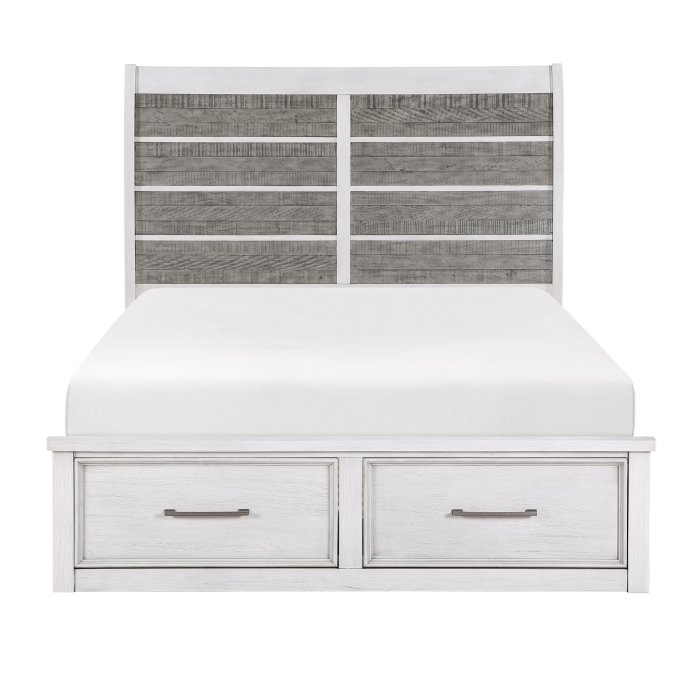 1303K-1CK* California King Platform Bed with Footboard Storage