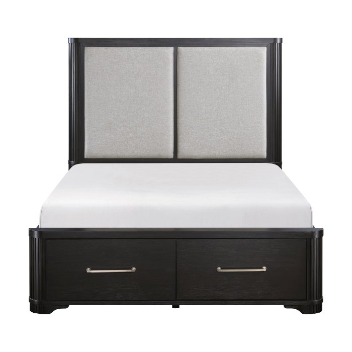 1381K-1EK* Eastern King Platform Bed with Footboard Storage