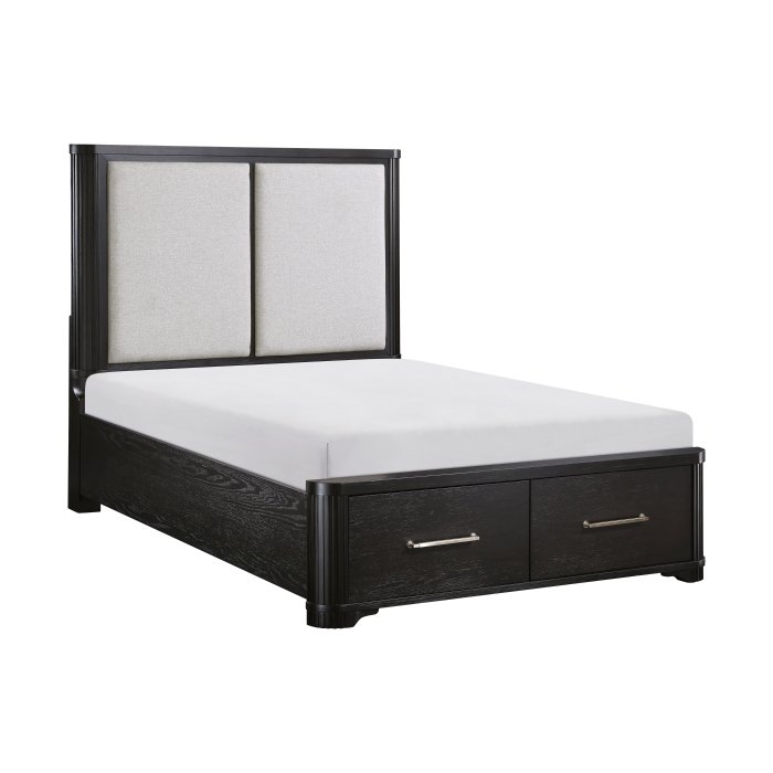 Second image of 1381K-1EK* Eastern King Platform Bed with Footboard Storage