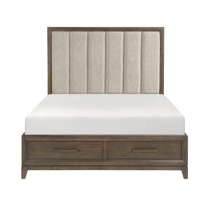 1422KN-1EK* Eastern King Platform Bed with Footboard Storage