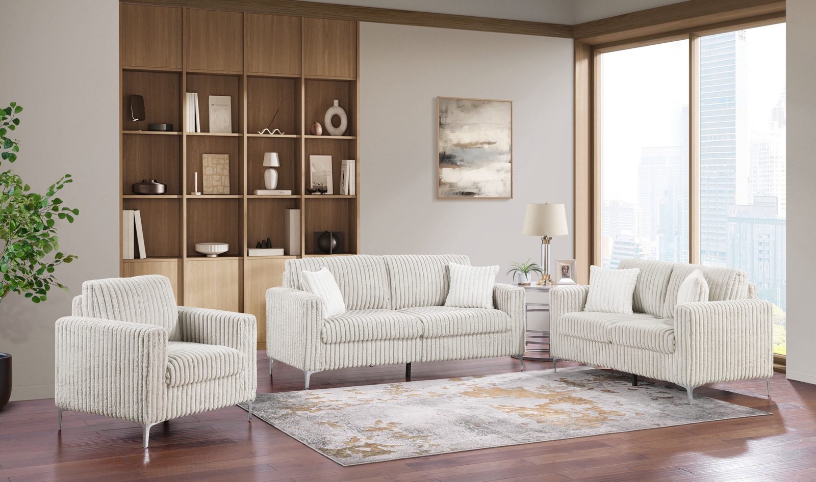 2 Piece Sofa and Loveseat - 1202-1-1-1-1