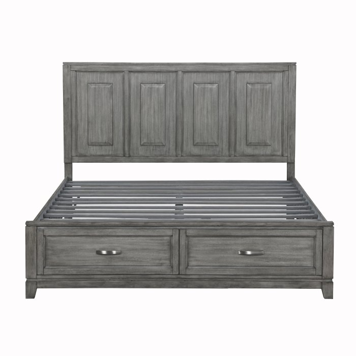 Second image of 1450K-1CK* California King Platform Bed with Footboard Storage