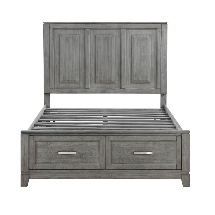 Second image of 1450F-1* Full Platform Bed with Footboard Storage