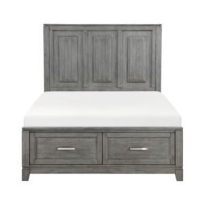 1450F-1* Full Platform Bed with Footboard Storage