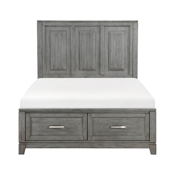 1450F-1* Full Platform Bed with Footboard Storage