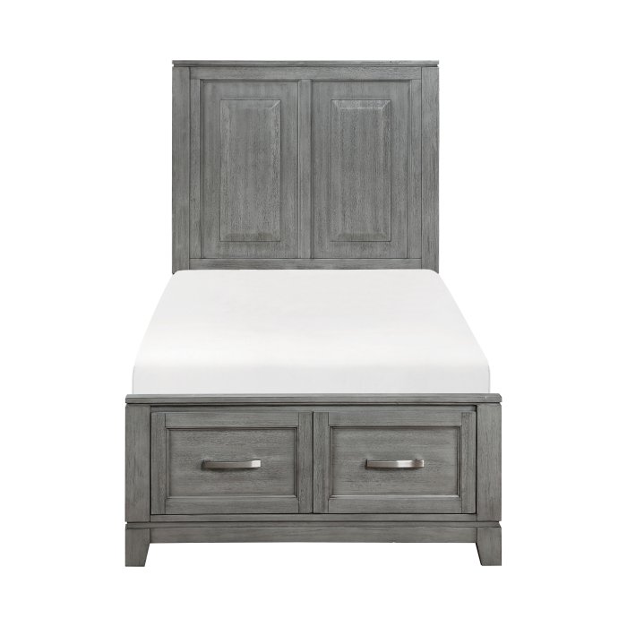 1450T-1* Twin Platform Bed with Footboard Storage