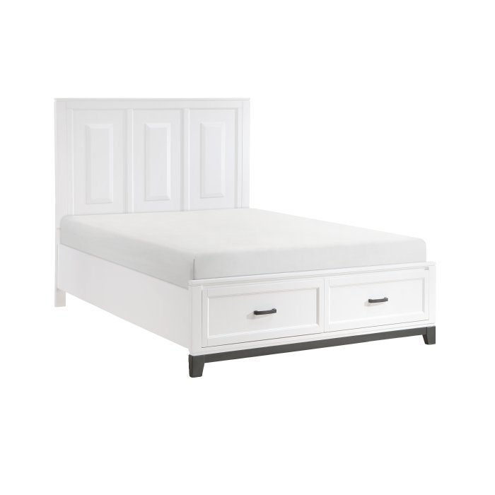 Second image of 1450WH-1* Queen Platform Bed with Footboard Storage