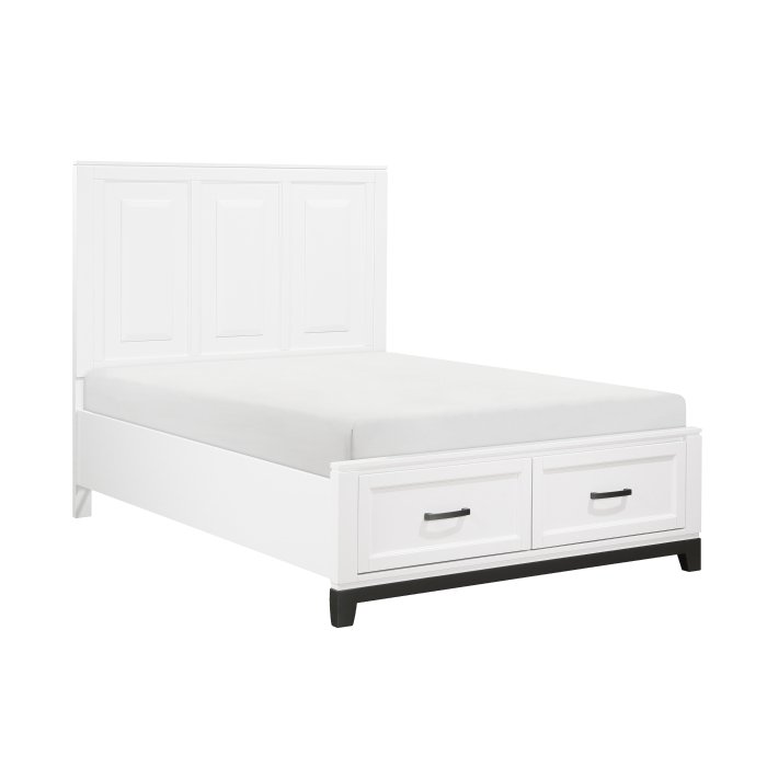 Second image of 1450WHF-1* Full Platform Bed with Footboard Storage
