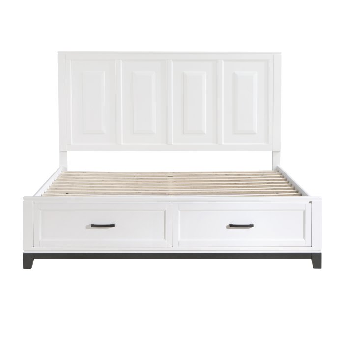 Second image of 1450WHK-1EK* Eastern King Platform Bed with Footboard Storage