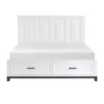 1450WHK-1EK* Eastern King Platform Bed with Footboard Storage