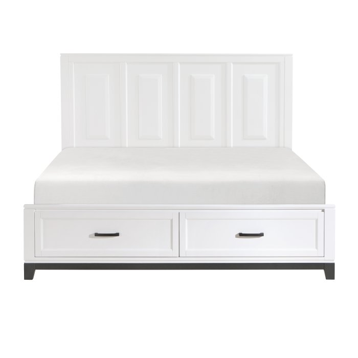 1450WHK-1EK* Eastern King Platform Bed with Footboard Storage