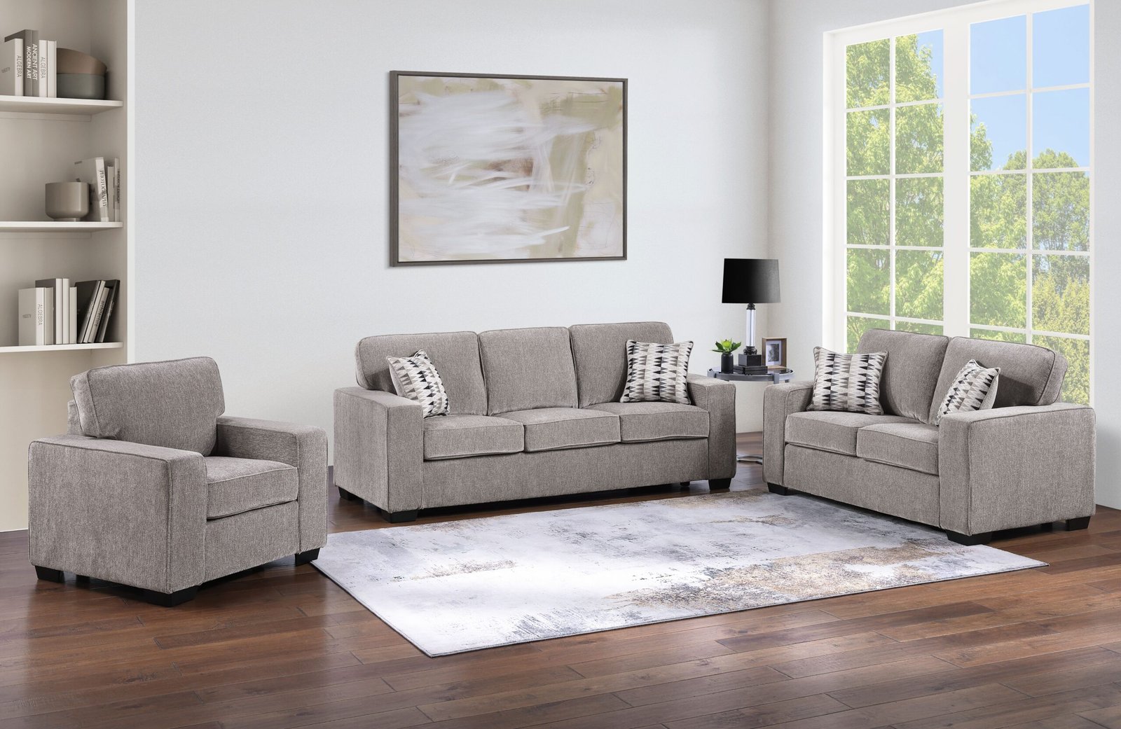 2 Piece Sofa and Loveseat - 9141-1-1-1-1-1-1-2