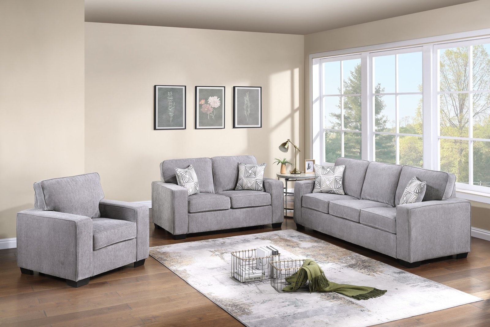 2 Piece Sofa and Loveseat - 9141-1-1-1-1-1-1-2-1