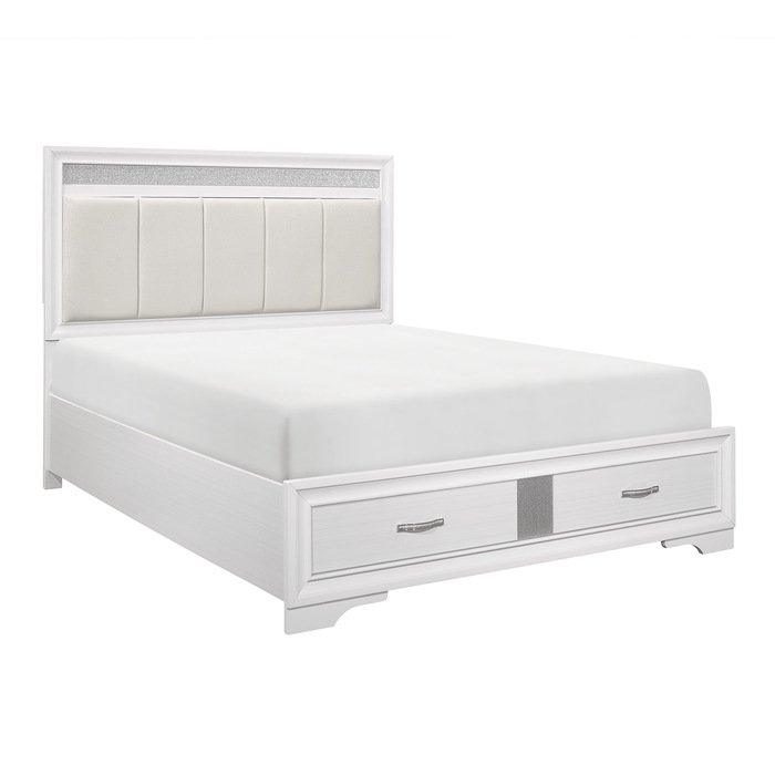 Second image of 1505WK-1EK* Eastern King Platform Bed with Footboard Storage