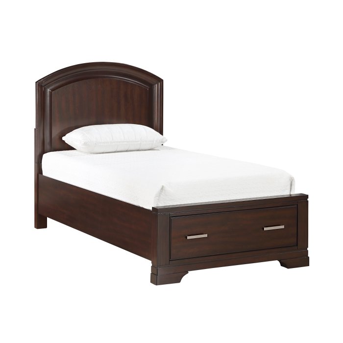 Second image of 1520CHT-1* Twin Platform Bed with Footboard Storage