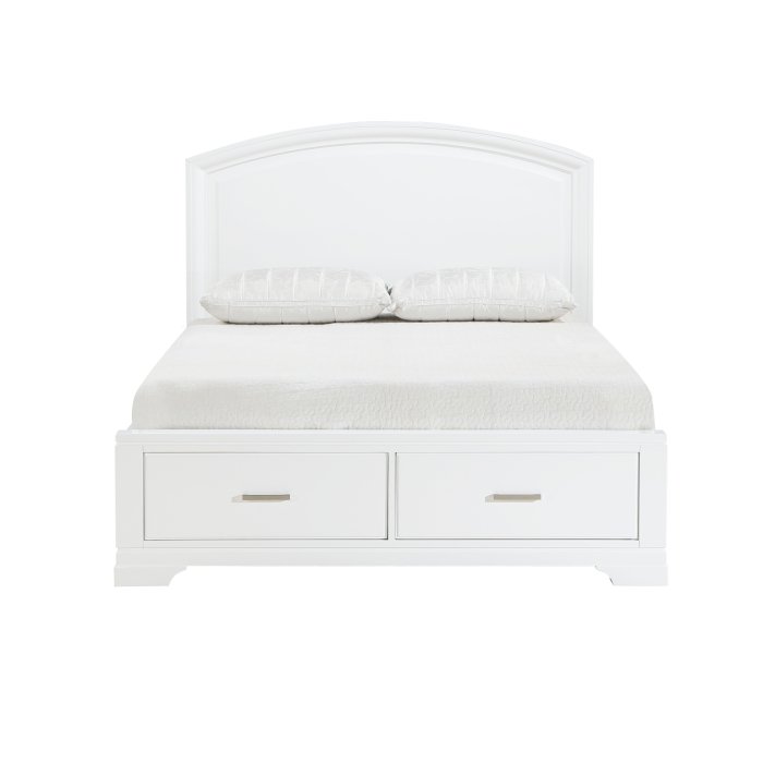 1520WHF-1* Full Platform Bed with Footboard Storage