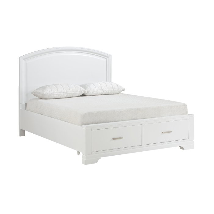 Second image of 1520WHK-1EK* Eastern King Platform Bed with Footboard Storage
