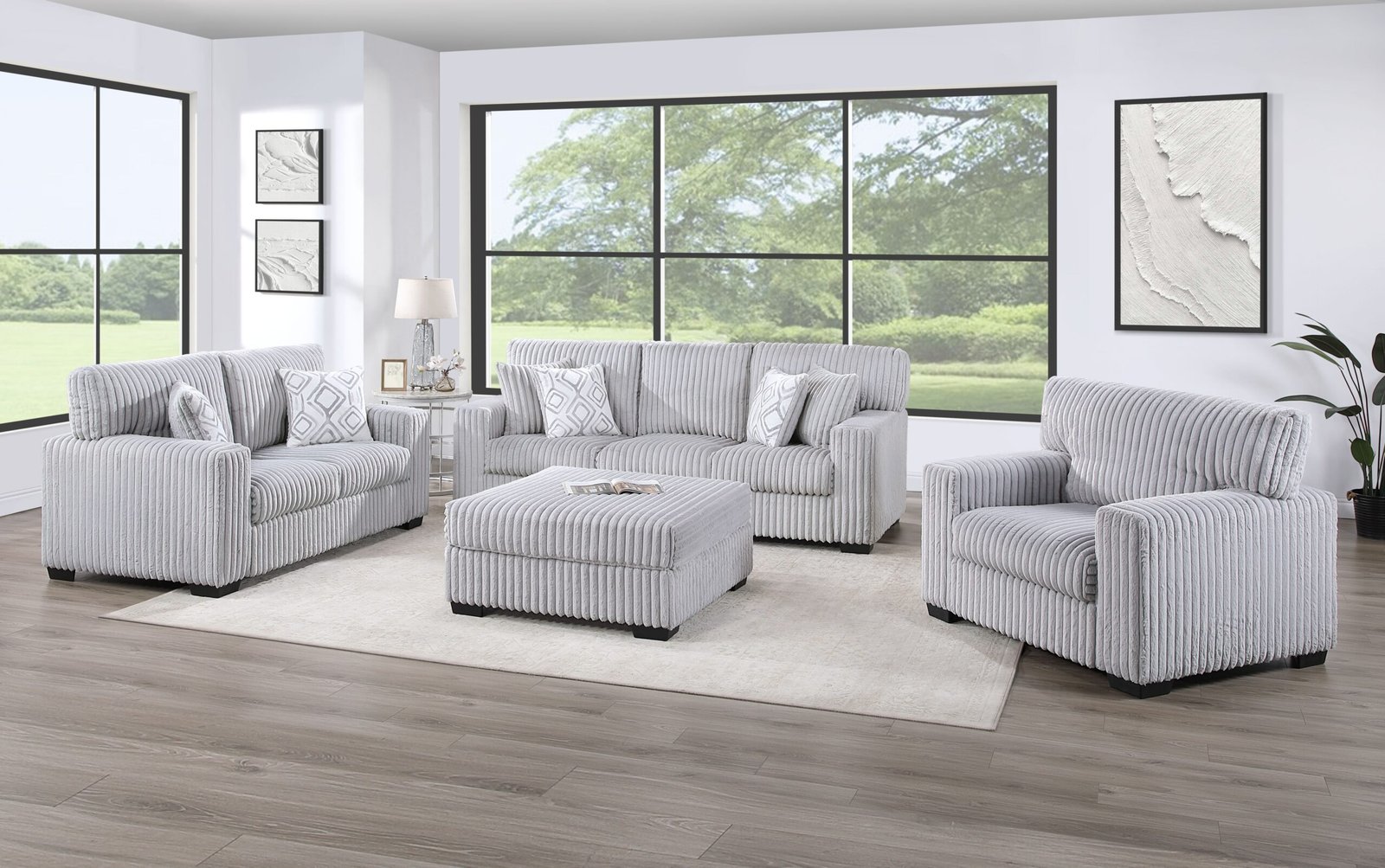 2 Piece Sofa and Loveseat - 1553/3653-OTT