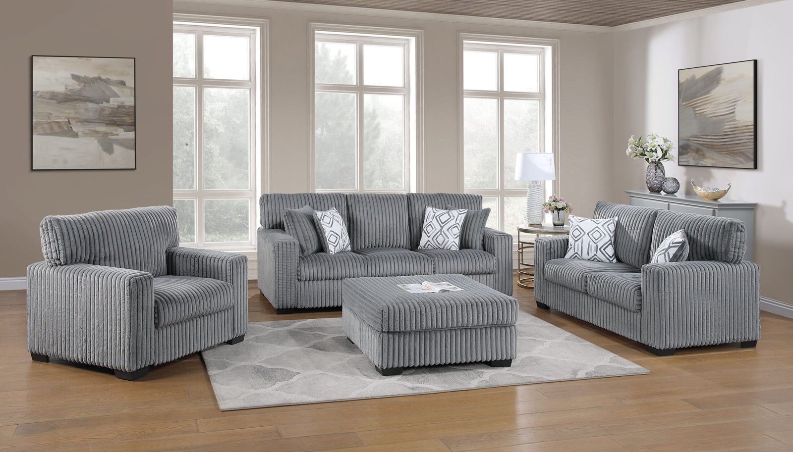 2 Piece Sofa and Loveseat - 1554/3654-OTT