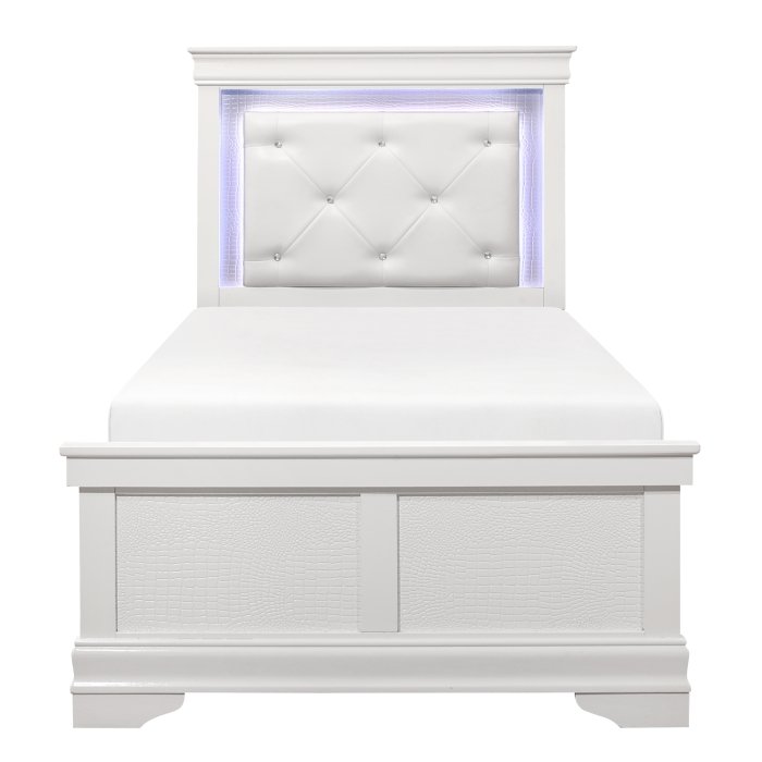 1556WT-1* Twin Bed with LED Lighting