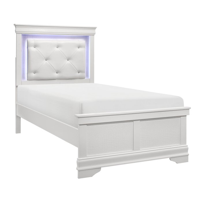 Second image of 1556WT-1* Twin Bed with LED Lighting
