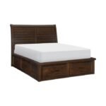 Second image of 1559K-1EK* Eastern King Platform Bed with Storage Footboard and Side Rails