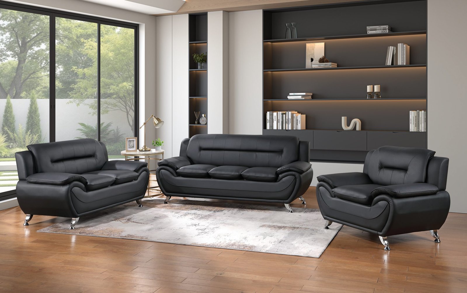 2 Piece Sofa and Loveseat - 1070-1