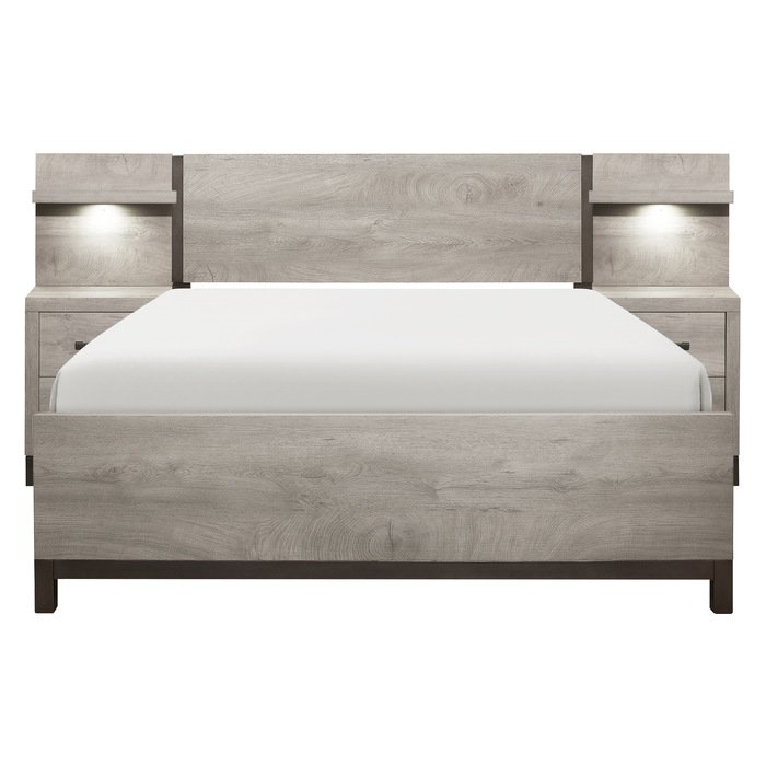 1577K-1EK*WB 5pc Set Eastern King Wall Bed (EKB+2NS+2NS-P)