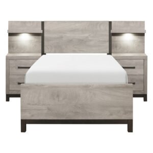 1577T-1*WB 5pc Set Twin Wall Bed (TB+2NS+2NS-P)