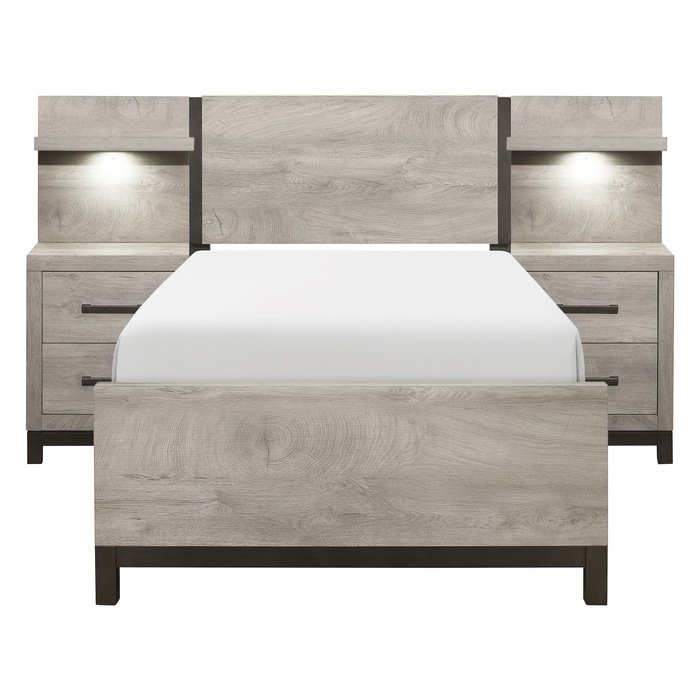 1577T-1*WB 5pc Set Twin Wall Bed (TB+2NS+2NS-P)