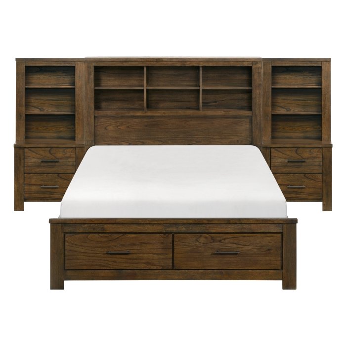 1592F-1*WB 5pc Set Full Platform Wall Bed (FB+2NS+2NS-P)
