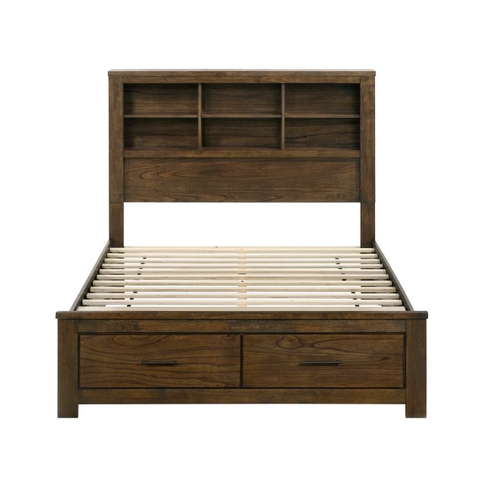 Second image of 1592F-1* Full Platform Bed with Footboard Storage