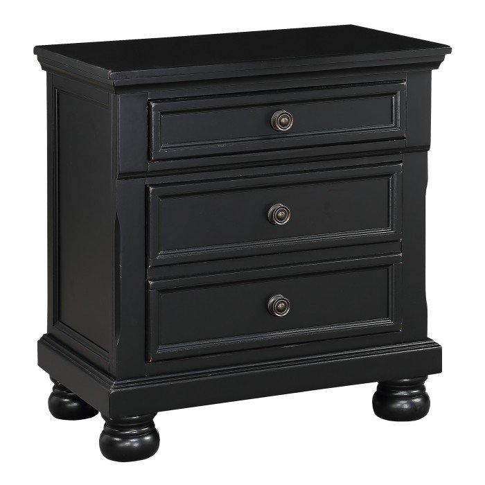 Second image of 1714BK-4 Night Stand, Hidden Drawer