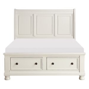 1714KW-1EK* Eastern King Sleigh Platform Bed with Footboard Storage
