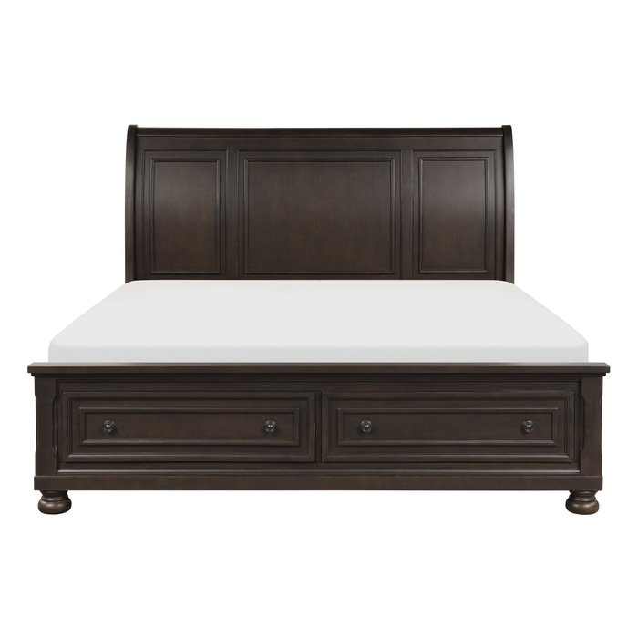 1718KGY-1CK* California King Platform Bed with Footboard Storage