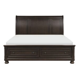 1718KGY-1EK* Eastern King Platform Bed with Footboard Storage