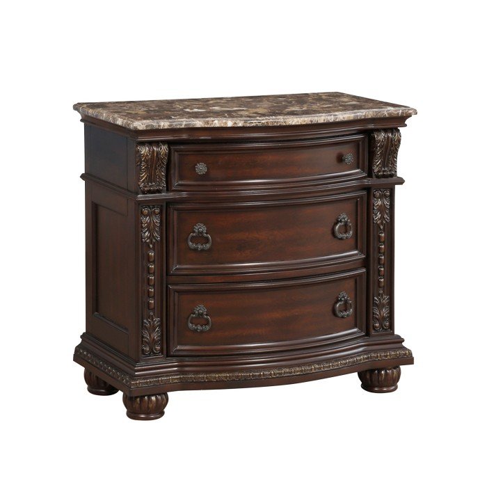 Second image of 1757-4 Night Stand, Marble Top