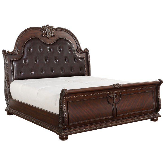 Second image of 1757-1* Queen Sleigh Bed
