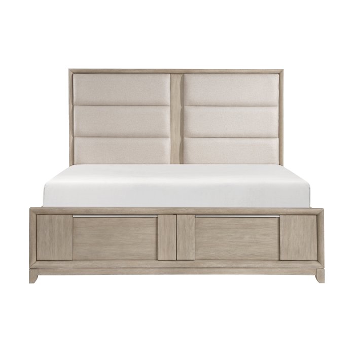 1820NK-1EK* Eastern King Platform Bed with Footboard Storage
