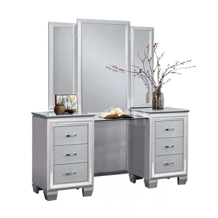 1916-15* Vanity Dresser with Mirror