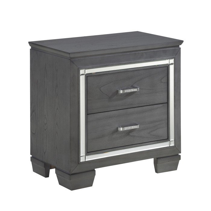 Second image of 1916GY-4 Night Stand, LED Lighting