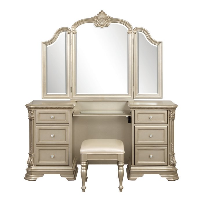 1919NC-15* Vanity Dresser with Mirror