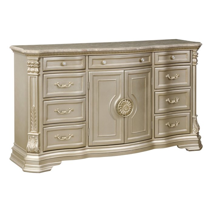 Second image of 1919NC-5 Dresser, Marble Top