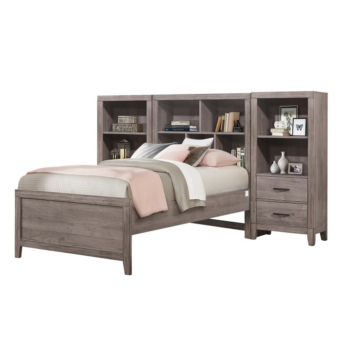 Second image of 2042NBT*WB 3pc Set Twin Wall Bed (TB+2PNS)
