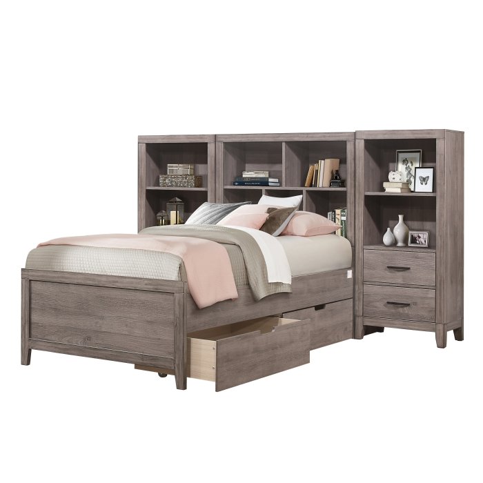 Second image of 2042NBT*WBT 4pc Set Twin Wall Bed with Toy Boxes (TB+2PNS+TFT)