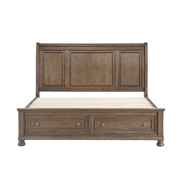 Second image of 2259KBR-1EK* Eastern King Platform Bed with Footboard Storage