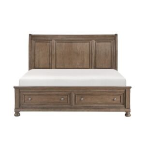 2259KBR-1EK* Eastern King Platform Bed with Footboard Storage